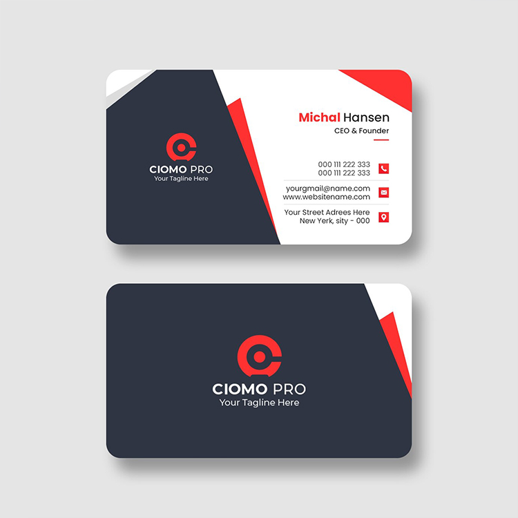 Modern Business Card Design UAE