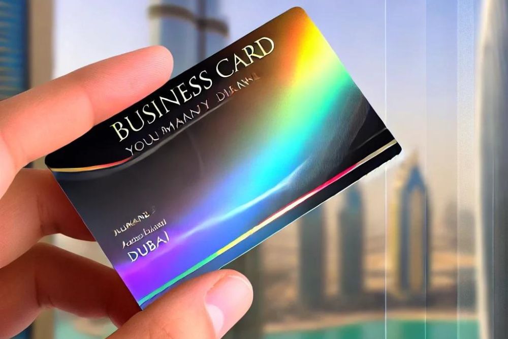 Glossy Paper Business Card Printing Services in Dubai