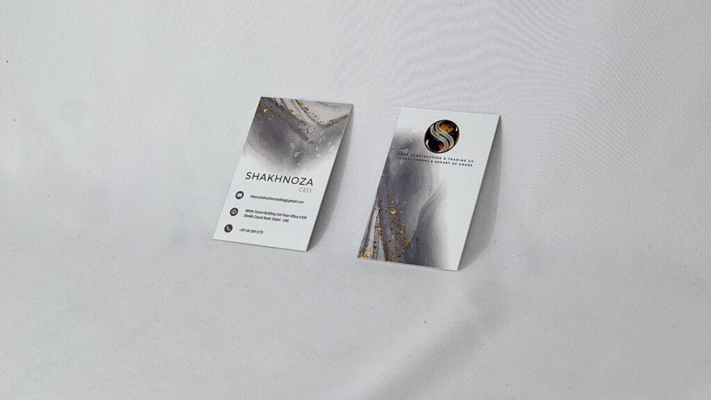 Business card printing services in Dubai