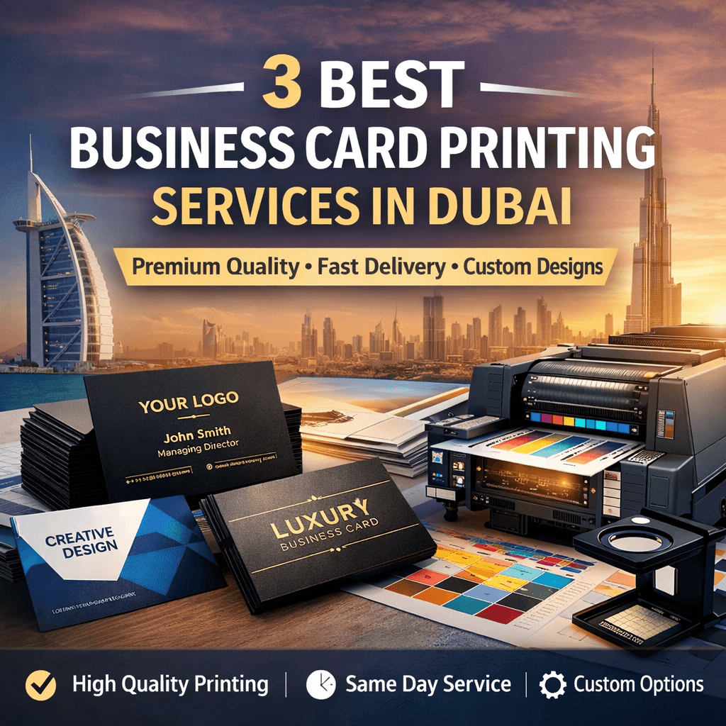 Business card printing services in Dubai