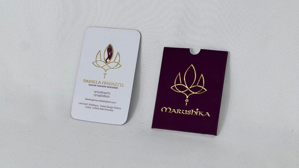 Business card printing services in Dubai