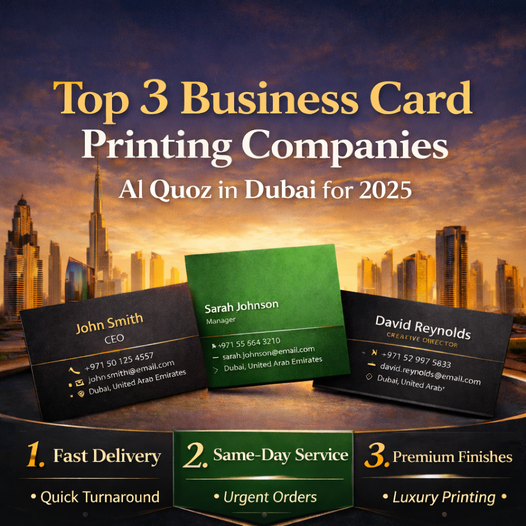 Business Card Printing companies Al Quoz