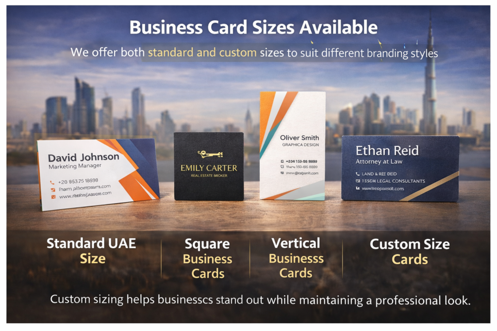 Same day business card printing in Dubai