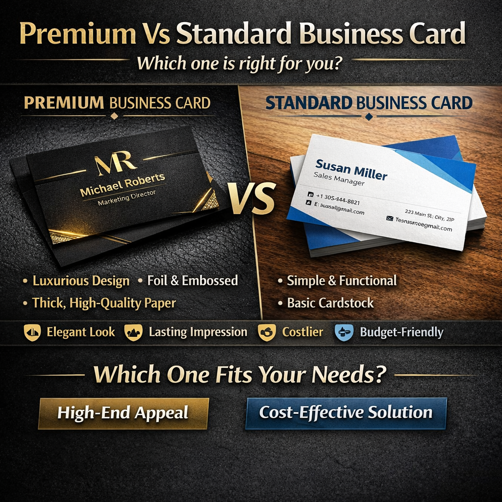 Premium vs standard business cards